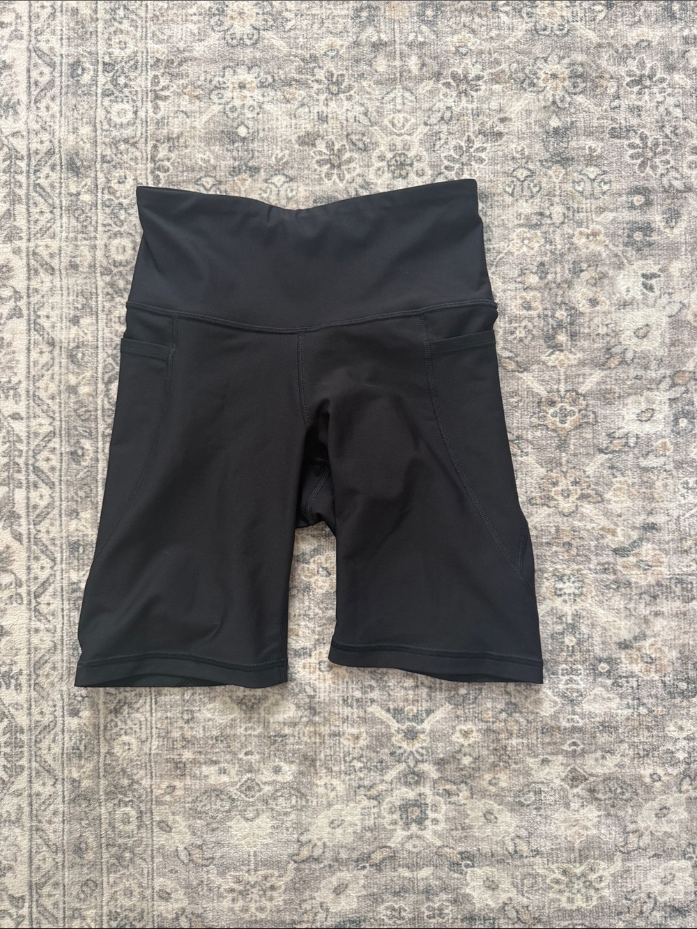 High-Waist Black Women’s Performance Bike Shorts